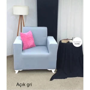 Mikropetek Likrali Tek Kişilik Koltuk Kılıfı Streç Lastıklı Berjer Çekyat Kanepe Örtüsü