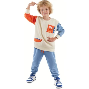 Dinozor Erkek Çocuk Renkli Eşofman Takım