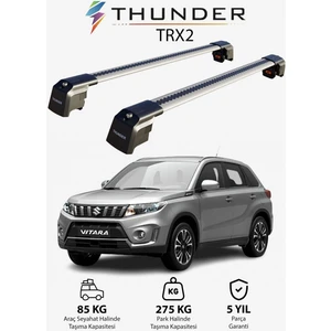 Suzukı Vıtara 2015-SONRASI Trx2 Thunder Carrier Kilitli Ara Atkı Taşıyıcı Tavan Barı Gri
