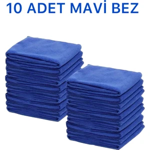 MCK Plus Mikrofiber Temizlik Bezi 10'lu 40X40 Mutfak Yer Banyo Temizleme Bezi Havlu Bez