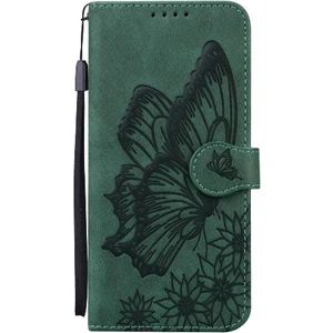 Colorful Shop IPhone 16 Için Flip Case Pro Max Manyetik Closu Cüzdan Büyük Kelebek Pu (Yurt Dışından)