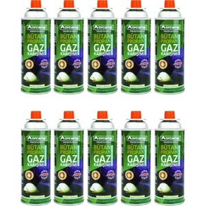 227 Gram Valfli Gaz Ocak Kartuşu 10'lu Set KTS-227