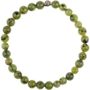 Zeynep Büyükbay Kanada Yeşim Doğal Taş Bileklik 6mm Küre Kesim