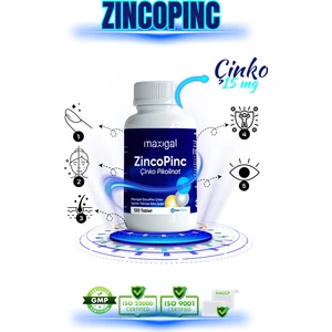 Zincopinc Çinko 15 mg 120 Tablet  - Çinko İçeren Takviye Edici Gıda