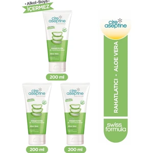 Cire Aseptine Soft Prebiyotik Aloe Vera El,Yüz Ve Vücut Kremi 200 Ml 3 Adet