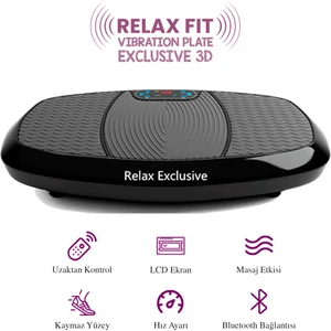 Fit Exclusive 3D Vibration Plate Titreşimli Spor Egzersiz Fitness Aleti Cihazı