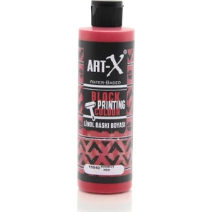 Art X Su Bazlı Linol Baskı Boyası 240 cc Kırmızı