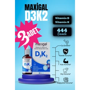 Vitamin D, Vitamin K 20 Ml Damla Takviye Edici Gıda - 3'Lü