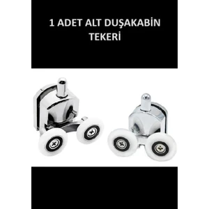 Tekerlek Duşakabin Tekerleği Alt Cam Rulman Krom Teker 23 mm