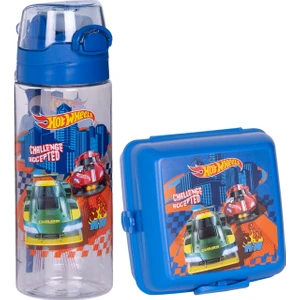 Hot Wheels 500 ml Matara-Suluk ve Beslenme Kutusu
