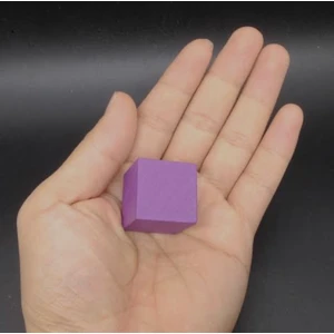 Renkli 2cm Ahşap Küp Blok 20 Adet Tek Renk