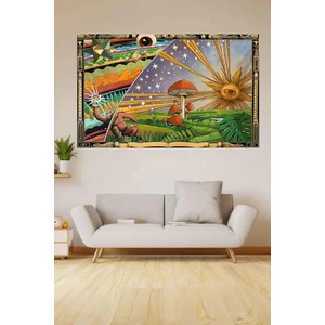 Kozmik Tapestry Mantar Trip Güneş Kadife Duvar Halısı Tapestry Psychedelic Duvar Örtüsü