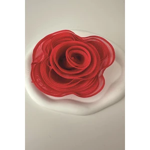 Organize Tül Iğneli  Gül Broş (Ölçü:15 Cm)