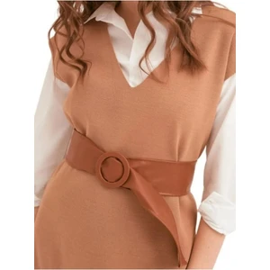 ZR Accessory Yumuşak Suni Deri Tokalı Kadın Pantolon Kemeri, Ceket Kemeri, Elbise Kemeri, Gömlek Kemeri