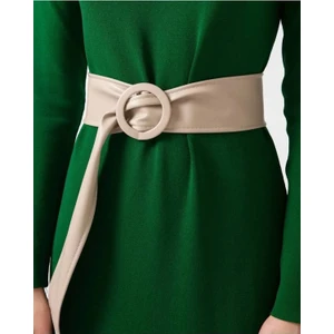ZR Accessory Yumuşak Suni Deri Tokalı Kadın Pantolon Kemeri, Ceket Kemeri, Elbise Kemeri, Gömlek Kemeri