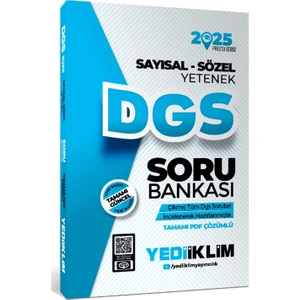Yediiklim Yayınları 2025 DGS Prestij Serisi Sayısal - Sözel Yetenek Tamamı PDF Çözümlü Soru Bankası