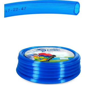 Pvc Silikonlu Naturel Su Hortumu Mavi Renk 3/4 ( İç Çap :19 mm) 20 Metre 4 kg