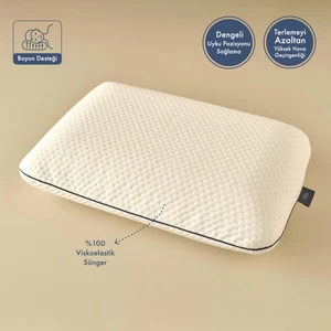 Bella Maison Relax Visko Yastık Beyaz (60X40X13 Cm)