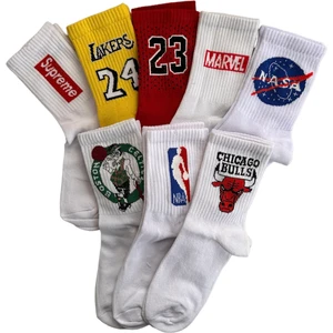 Çorap Dünyam 8'li Basketbol Takim Temali Yazili Neşeli Kolej Tenis Çorap