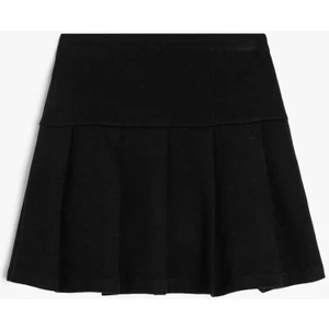 5WKG70012AK Koton Kız Çocuk Etek Siyah