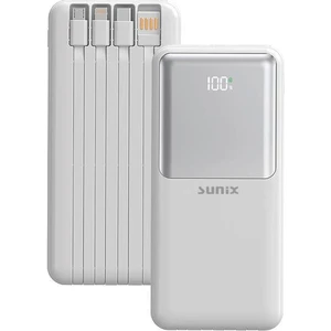 20000 mAh Dijital Göstergeli Dahili Çoklu Kablolu Taşınabilir Powerbank Beyaz Pb-50