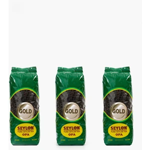 Seylon Çay 500 gr Seylon Opa Gold 100% Saf Ceylon Tea 3 Adet İthal Seylan Sri Lanka Kaçak Siyah Yaprak Çayı.