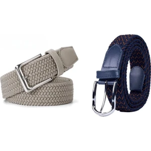 2 Adet Dokuma Örgülü Elastik Kemer