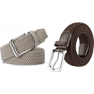 2 Adet Dokuma Örgülü Elastik Kemer