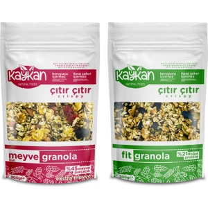 Kaykan Müsli 300 gr Meyve Granola ve 300 gr Fit Granola