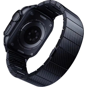 Apple Watch 7 45MM Uyumlu Kordon Karbon Fiber 600D Krd-90 Kayış
