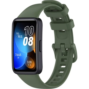 Huawei Band 8 Uyumlu Klasik Kordon, Koyu Yeşil