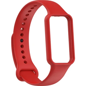 Xiaomi Amazfit Band 7 Uyumlu Kordon Silikon Soft Yüzey Yumuşak Zore Krd-87 Kayış, Kırmızı