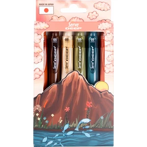 Deep Uçlu Kalem Toprak Tonları 0.5mm 6'lı Set