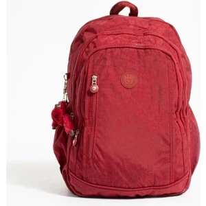 Fcstore Krinkıl Kumaş Suya Dayanıklı Büyük Boy Kırmızı Klinkır Sırt Çantası/laptop Seyahat Okul Çanta