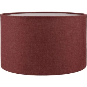 Bordo Abajur Başlığı Çap 35 cm Kumaş Silindir A849