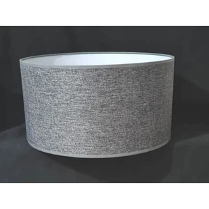 Gri Abajur Başlığı Silindir Kumaş Çap 30 cm A865