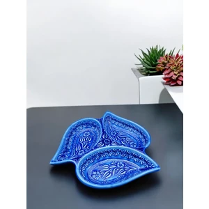 Çerezlik,Kahvaltılık Setleri,3'Lü Ve 6'Lı Seramik Kabartma Desenli 2 Farklı Renk Seçeneği Ile...
