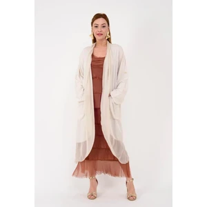 Itayan Ipek Detaylı Oversize Kaftan