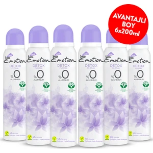 Detox Floral Kadın Deodorant 6 x 200 ml