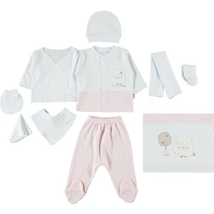 Civil Baby Kız Bebek Zıbın Setleri 0-1 Ay Pembe