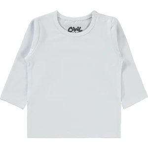 Civil Baby Kız Bebek Sweatshirt 6-18 Ay Beyaz
