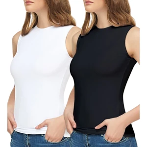 Kadın Likralı Sıfır Kol Tutku Kolsuz Pamuk Elastan Bisiklet Yaka Atlet Body