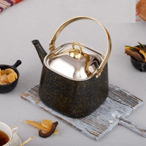 Gold Stone Kare Bitki Çayı Demliği 2,25 Lt, Çay Bitki Çaydanlığı Büyük Boy 2,25 Lt