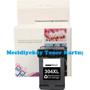 HP 304XL-N9K08AE (AMP 100-AMP 120-AMP 125-AMP 130-2620-2622-2630-2632-2633-2634-3720-3730-3732-3733-3735-3750-3755-3760-3762-4764-5010-5020-5030-5032-5050-5055) Muadil Siyah Kartuşu
