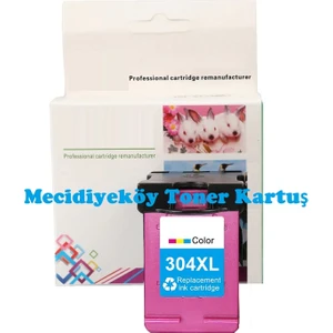 HP 305XL-3YM63AE (DeskJet 2710-2720-2721-2722-2723-2724-4110-4120-4122-4130-ENVY 6010-6020-6022-6030-6032-6420-6422-6430-6432) Muadil Renkli Kartuşu
