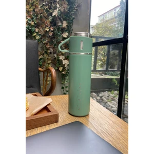 Mıldra Thermos Açık Turkuaz Çelik Bardaklı Termos