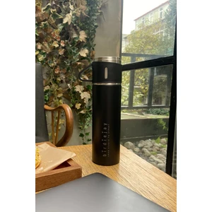 Mıldra Thermos Siyah Çelik Bardaklı Termos