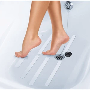 Banyo Zemin Kaydırmaz Yapışkanlı Bant Kaymaz Bant Şeffaf 6'lı 25X1,8 cm