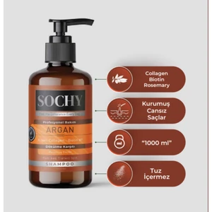 1000 ml Argan Yağlı Tuzsuz Şampuan