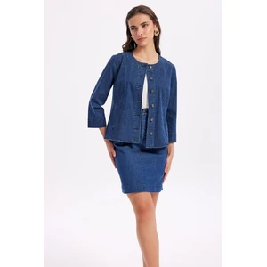 Masha Kate Denim Ince Ceket